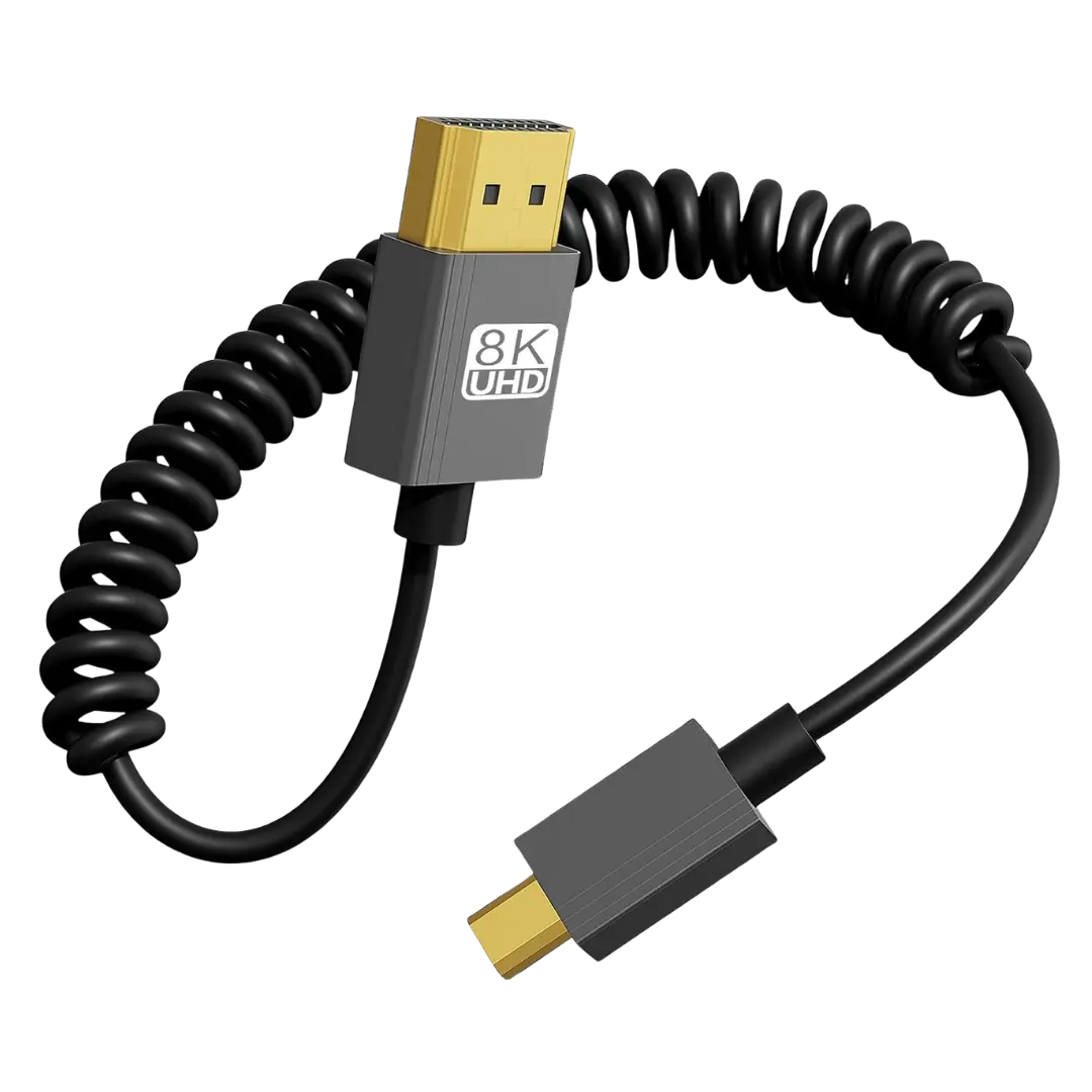 Cable en espiral Micro HDMI a HDMI
