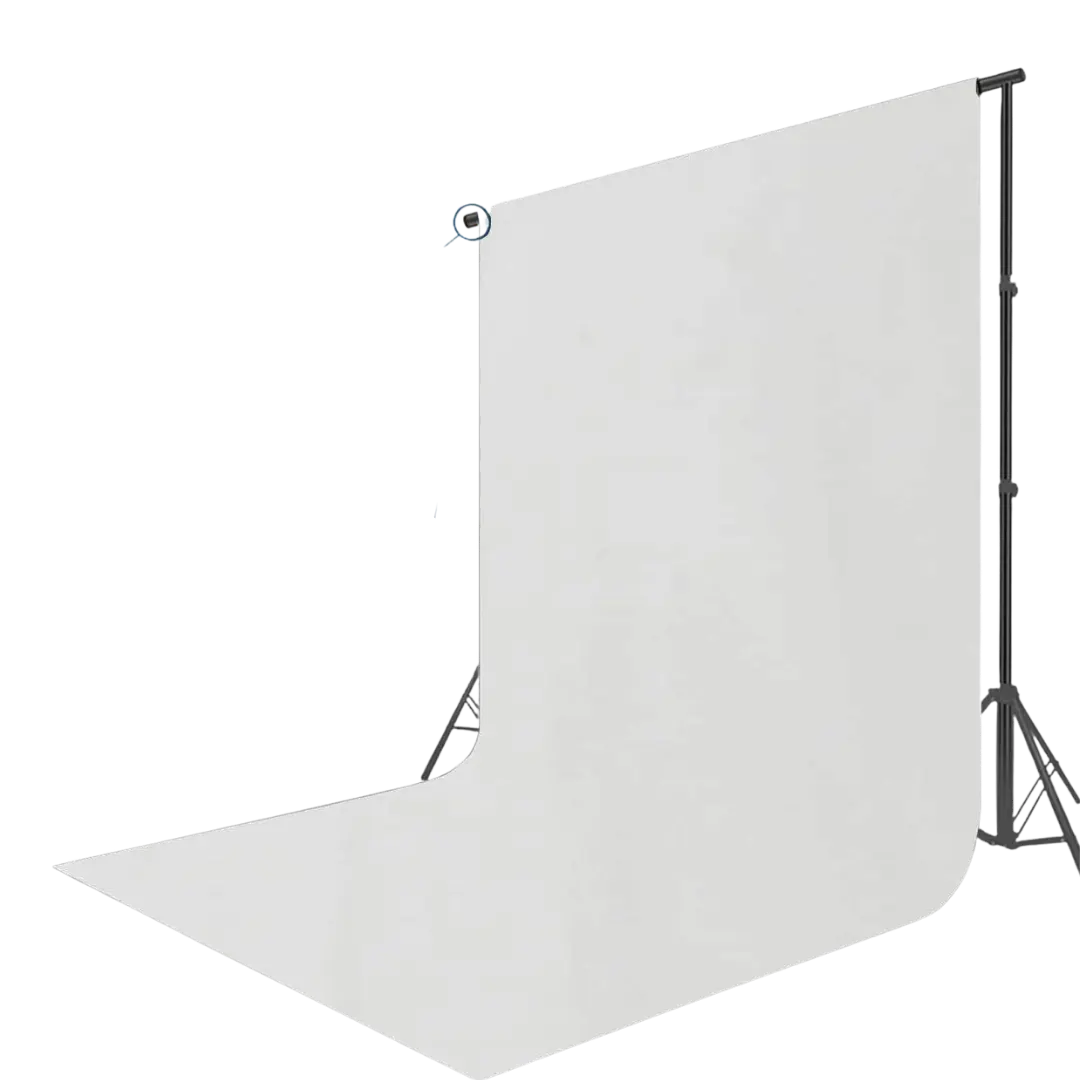 Tela para fotografía color blanco